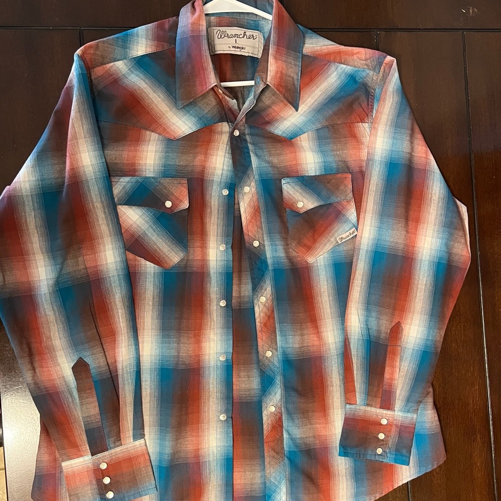 Western style , pearl snap shirt.